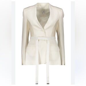 NWT**Burberry Single-breasted Belted Wool Blazer UK 8